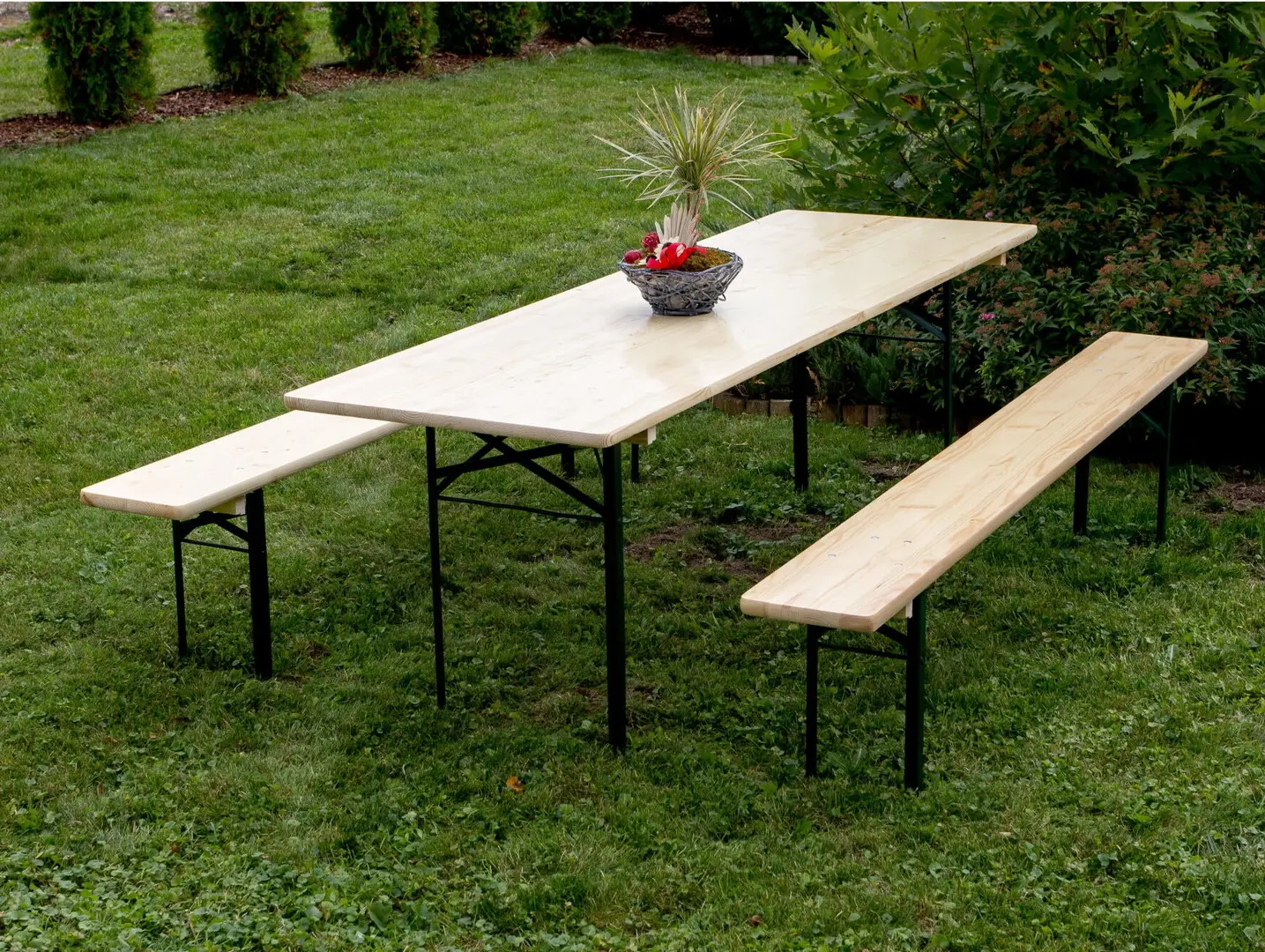 Set mobilier de gradina 11660453 (Natural/Green)
