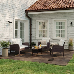 Set mobilier de gradina Amos (Brown)