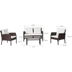 Set mobilier de gradina Amos (Brown) Thumb
