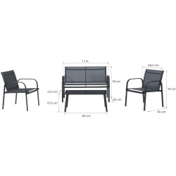 Set mobilier de gradina Beo (Grey) Thumb