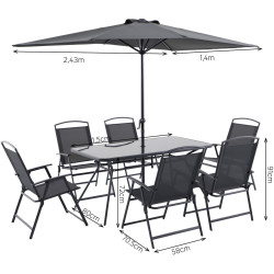 Set mobilier de gradina Doma (Grey) Thumb