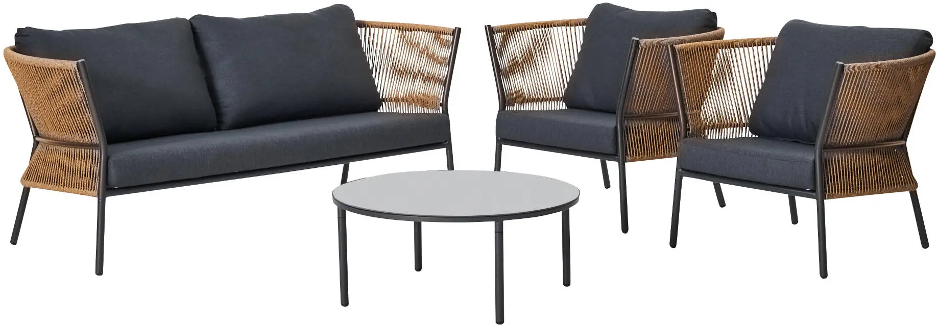 Set mobilier de gradina Fuji (Grey/Brown) - 3