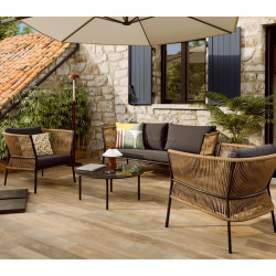 Set mobilier de gradina Fuji (Grey/Brown)