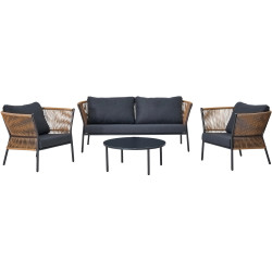 Set mobilier de gradina Fuji (Grey/Brown) Thumb