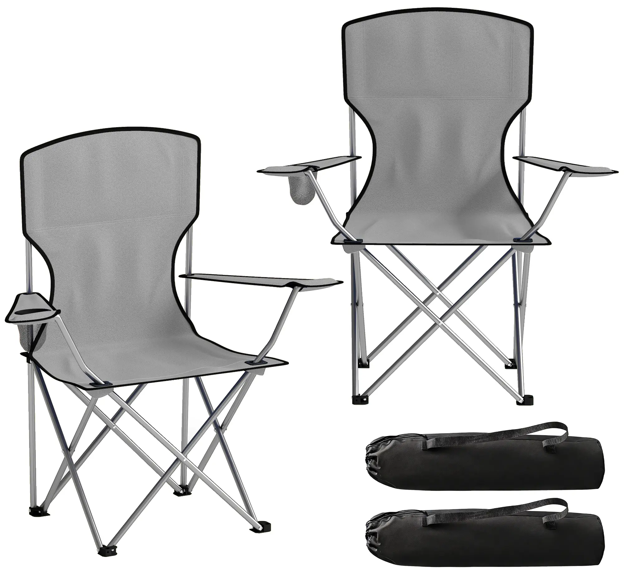 Комплект кемпинговых стульев Outsunny A20-612V00GY (Grey) - 2