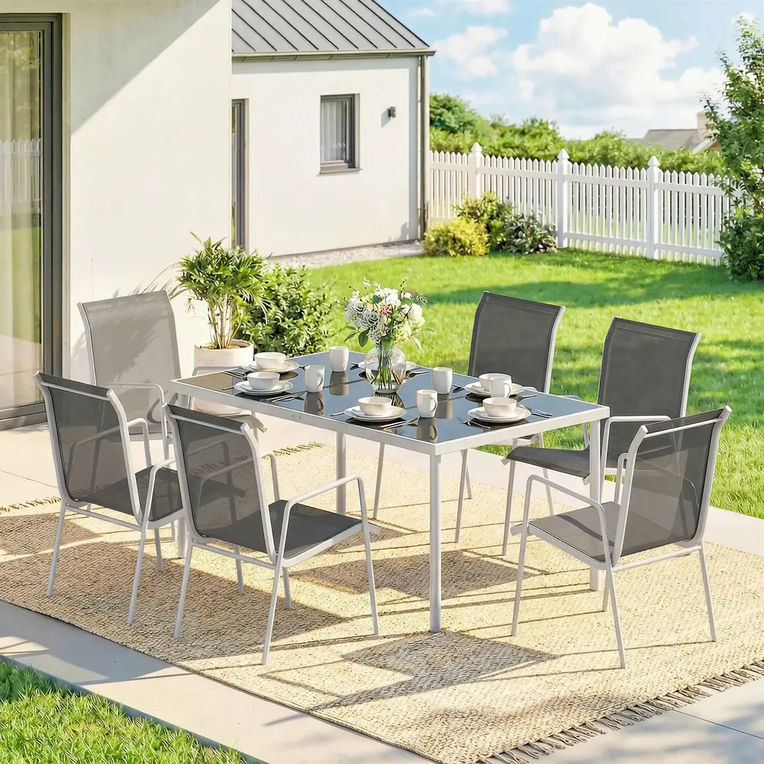 Комплект садовой мебели Outsunny 84B-422V02GY (Grey)