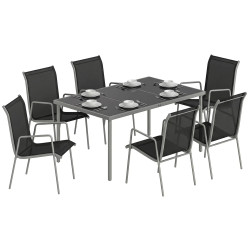 Комплект садовой мебели Outsunny 84B-422V02SR (Black/Grey) Thumb