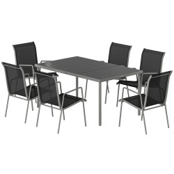 Комплект садовой мебели Outsunny 84B-422V02SR (Black/Grey) Thumb