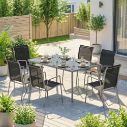 Комплект садовой мебели Outsunny 84B-422V02SR (Black/Grey) Thumb