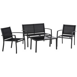 Set mobilier de gradina Outsunny 84B-508 (Black) Thumb