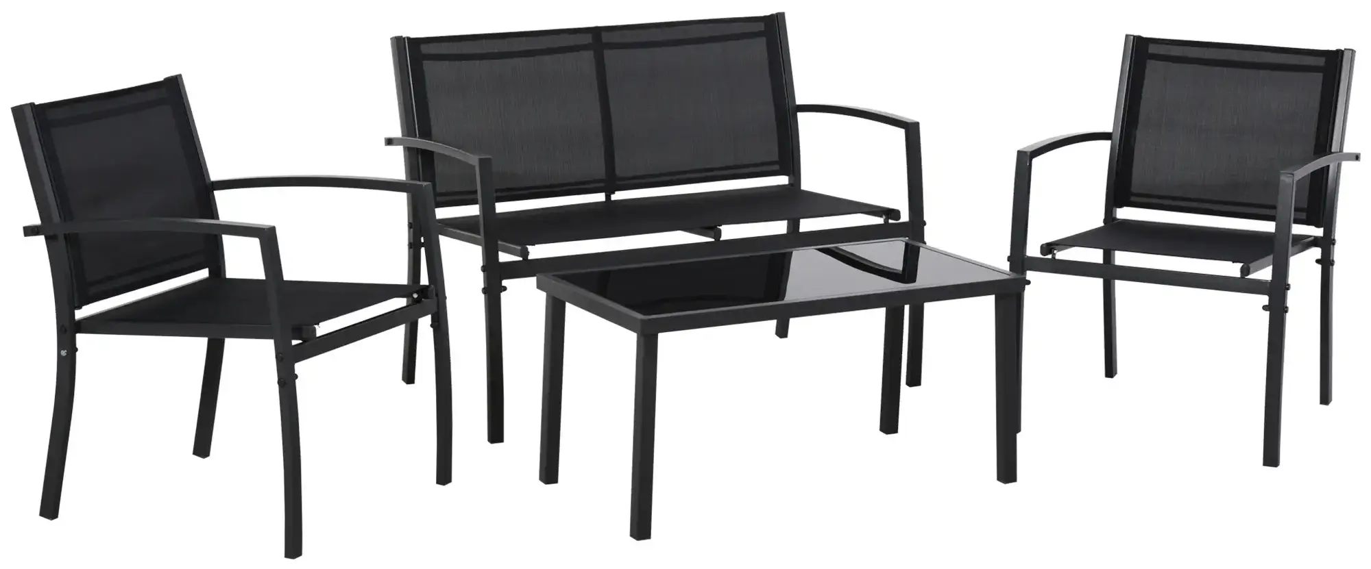Set mobilier de gradina Outsunny 84B-508 (Black) - 2