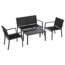 Set mobilier de gradina Outsunny 84B-508 (Black) Thumb