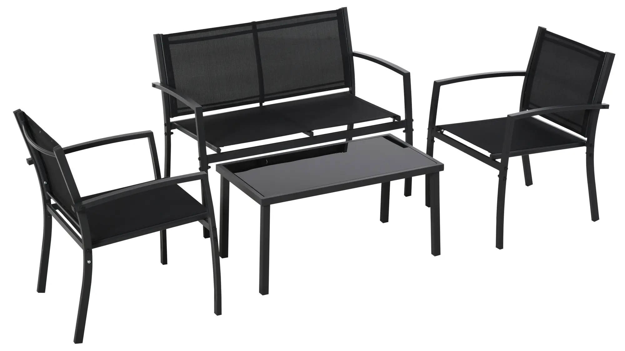 Set mobilier de gradina Outsunny 84B-508 (Black) - 3