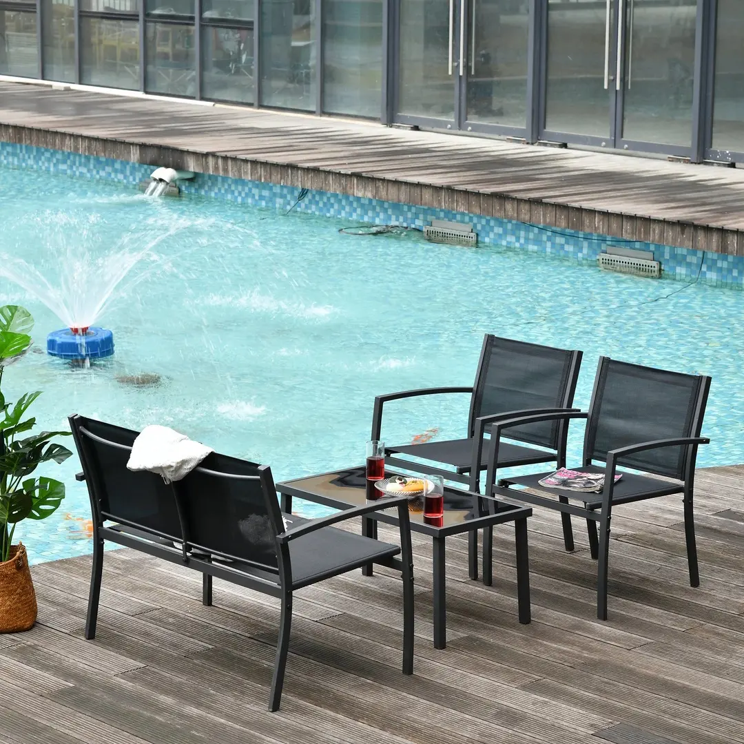 Set mobilier de gradina Outsunny 84B-508 (Black)