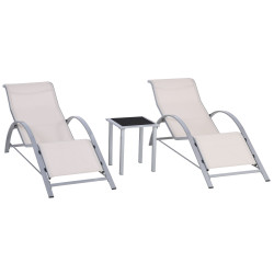 Set mobilier de gradina Outsunny 84B-570CW (Cream White) Thumb