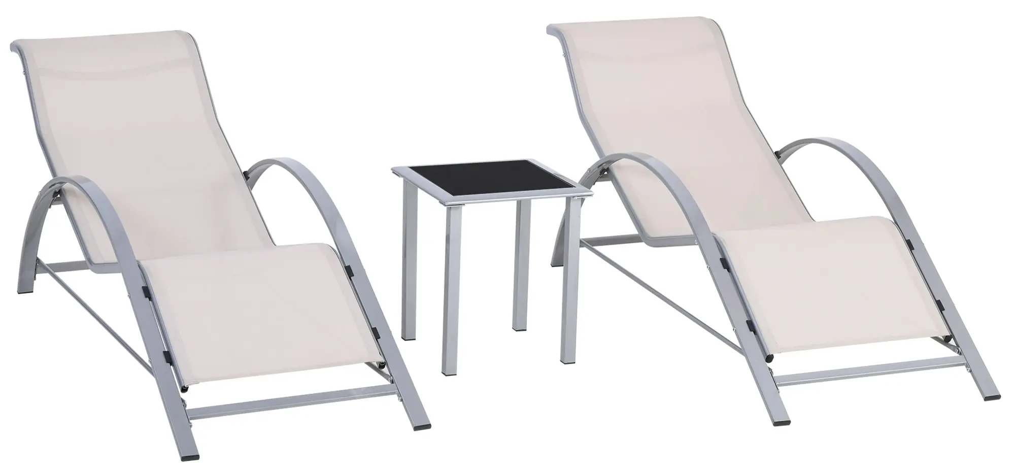 Set mobilier de gradina Outsunny 84B-570CW (Cream White) - 2
