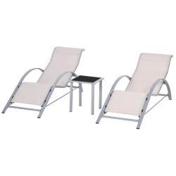 Set mobilier de gradina Outsunny 84B-570CW (Cream White) Thumb