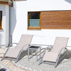 Set mobilier de gradina Outsunny 84B-570CW (Cream White)