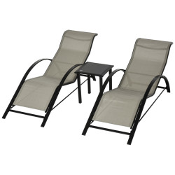 Set mobilier de gradina Outsunny 84B-570GY (Grey/Black) Thumb
