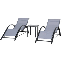 Set mobilier de gradina Outsunny 84B-570LG (Light Grey) Thumb
