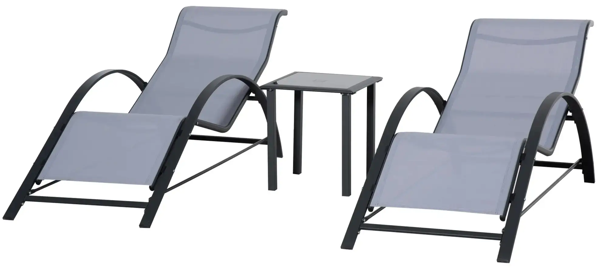 Set mobilier de gradina Outsunny 84B-570LG (Light Grey) - 2