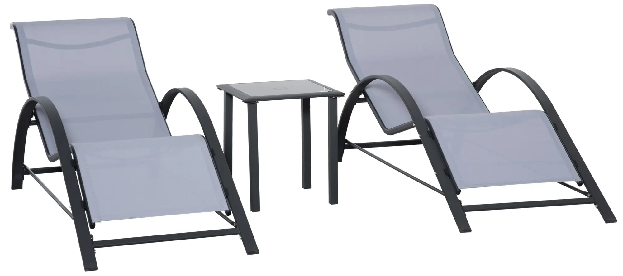 Set mobilier de gradina Outsunny 84B-570LG (Light Grey) - 3