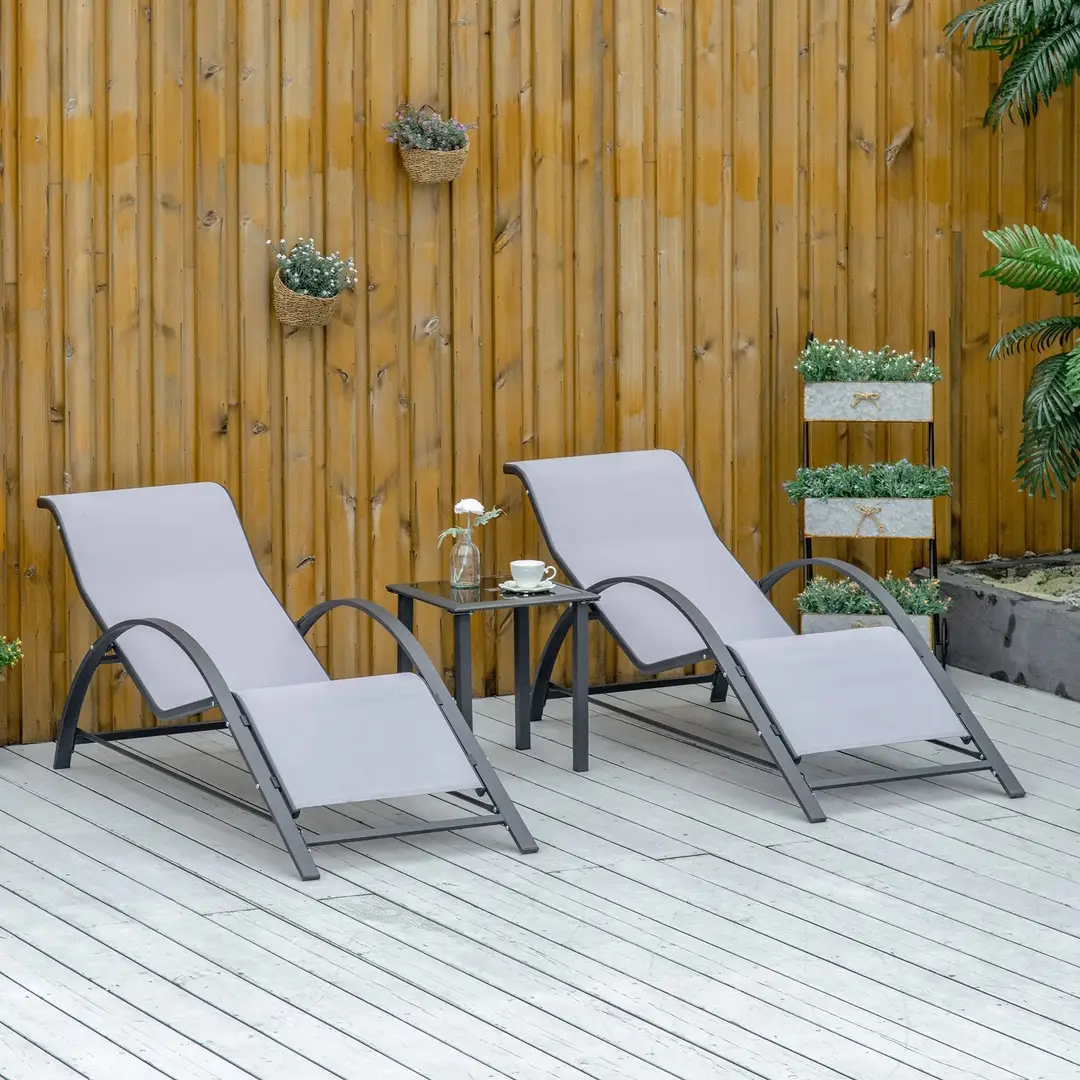 Set mobilier de gradina Outsunny 84B-570LG (Light Grey)