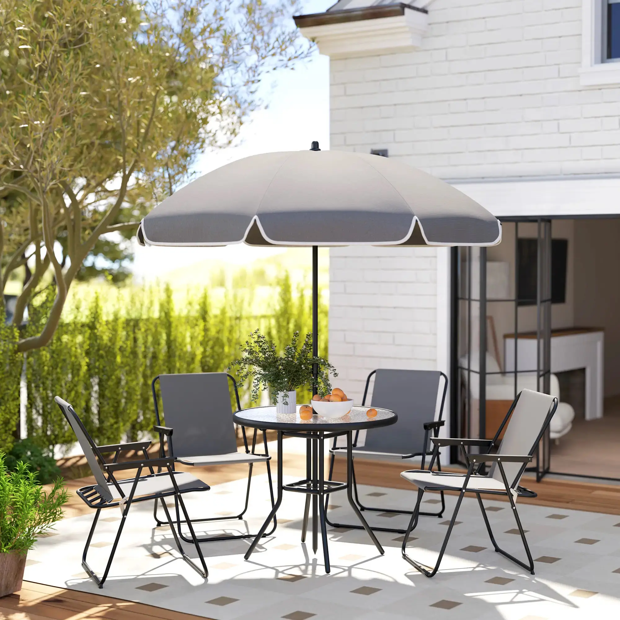 Комплект садовой мебели Outsunny 84G-633V00GY (Grey) - 6
