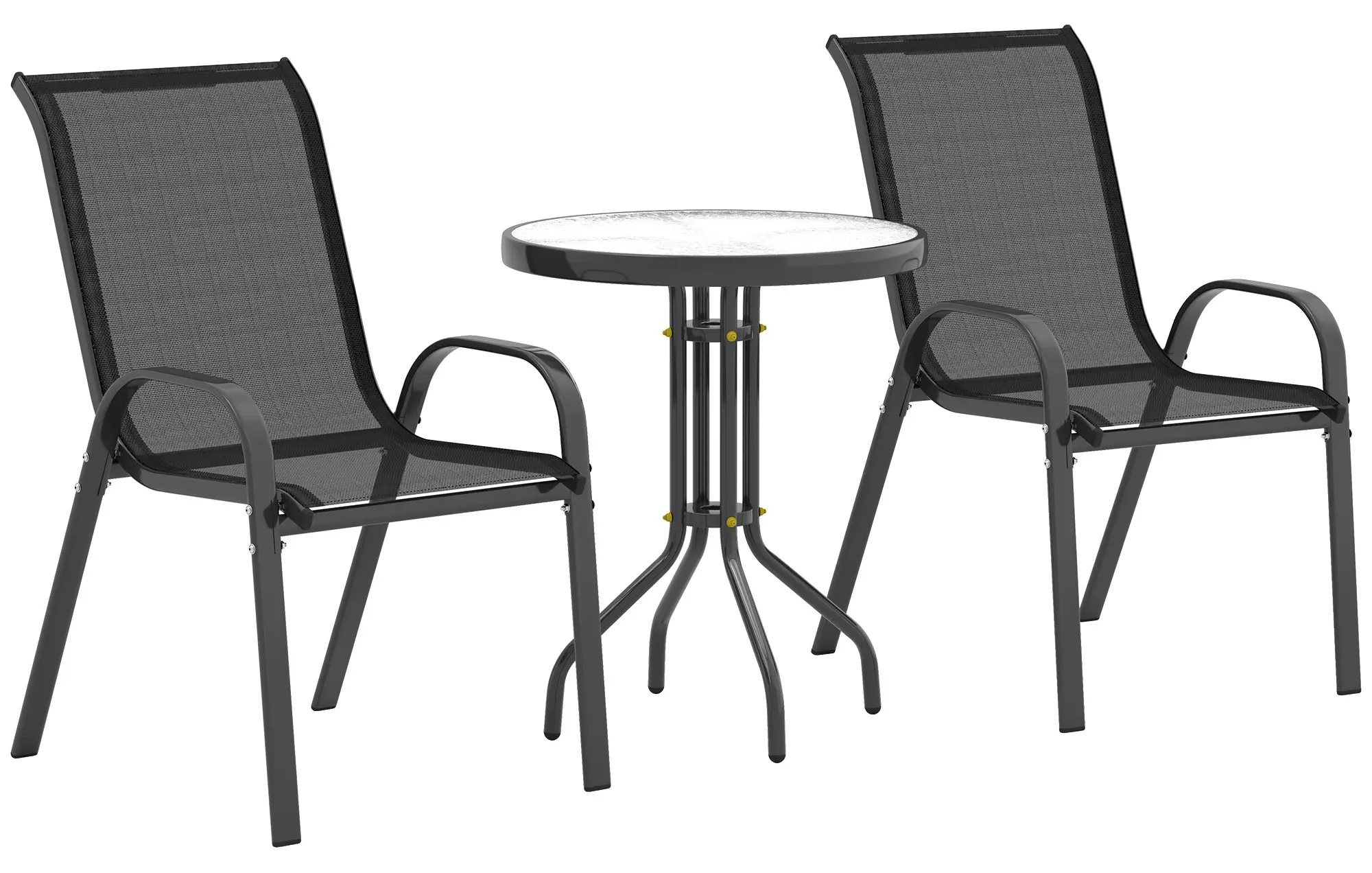 Комплект садовой мебели Outsunny 84G-682V00BK (Black) - 2