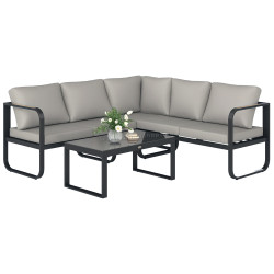 Set mobilier de gradina Outsunny 84G-693V00GY (Grey)