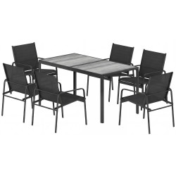 Set mobilier de gradina Outsunny 84G-887V00BK (Black/Grey) Thumb