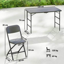 Комплект садовой мебели Outsunny 84G-971V00CG (Dark Grey) Thumb
