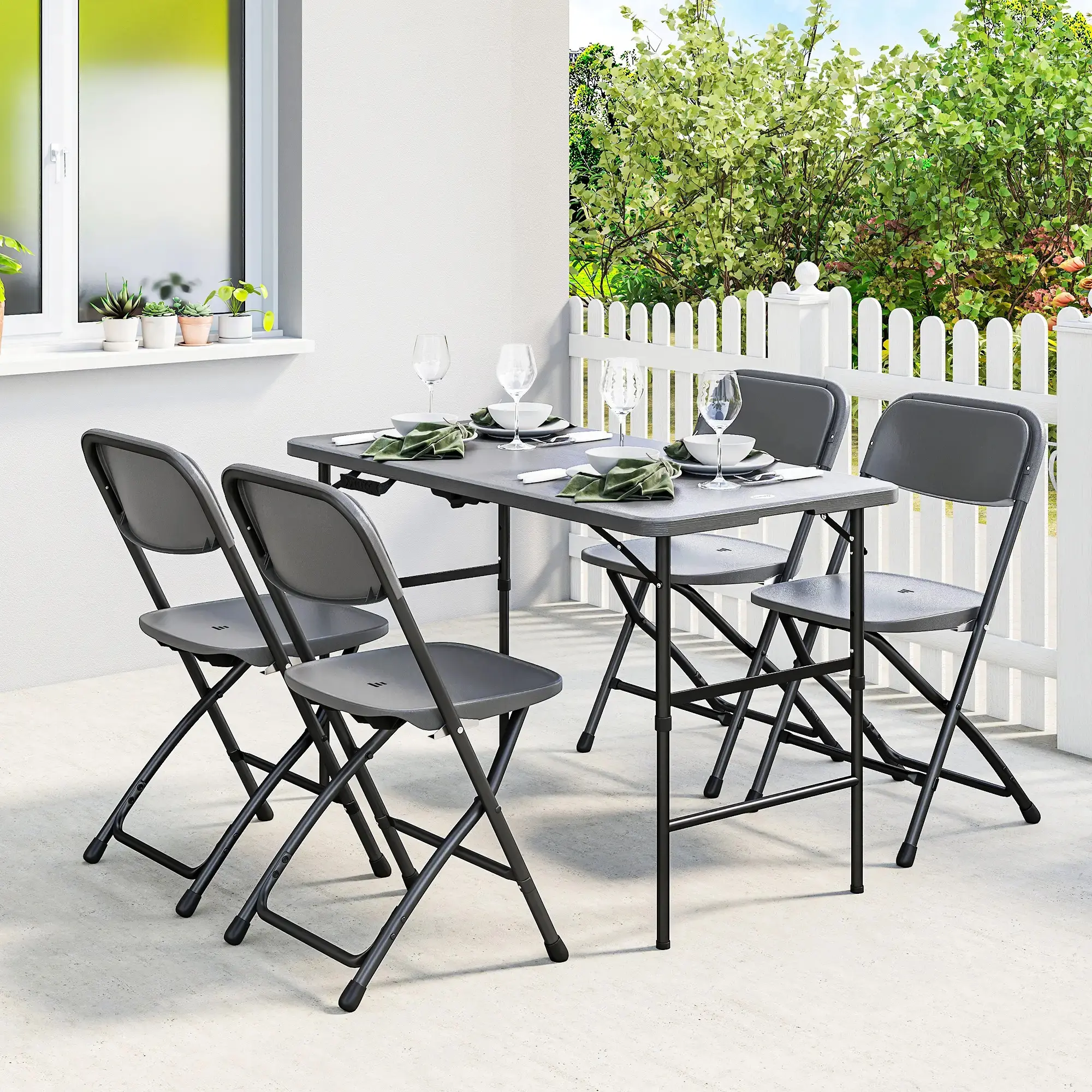 Комплект садовой мебели Outsunny 84G-971V00CG (Dark Grey) - 5