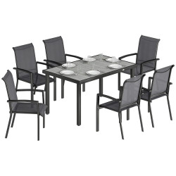 Комплект садовой мебели Outsunny 84K-004V00GY (Black/Grey) Thumb