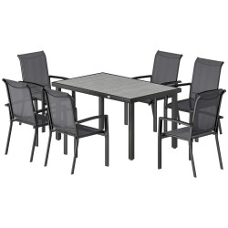 Комплект садовой мебели Outsunny 84K-004V00GY (Black/Grey) Thumb