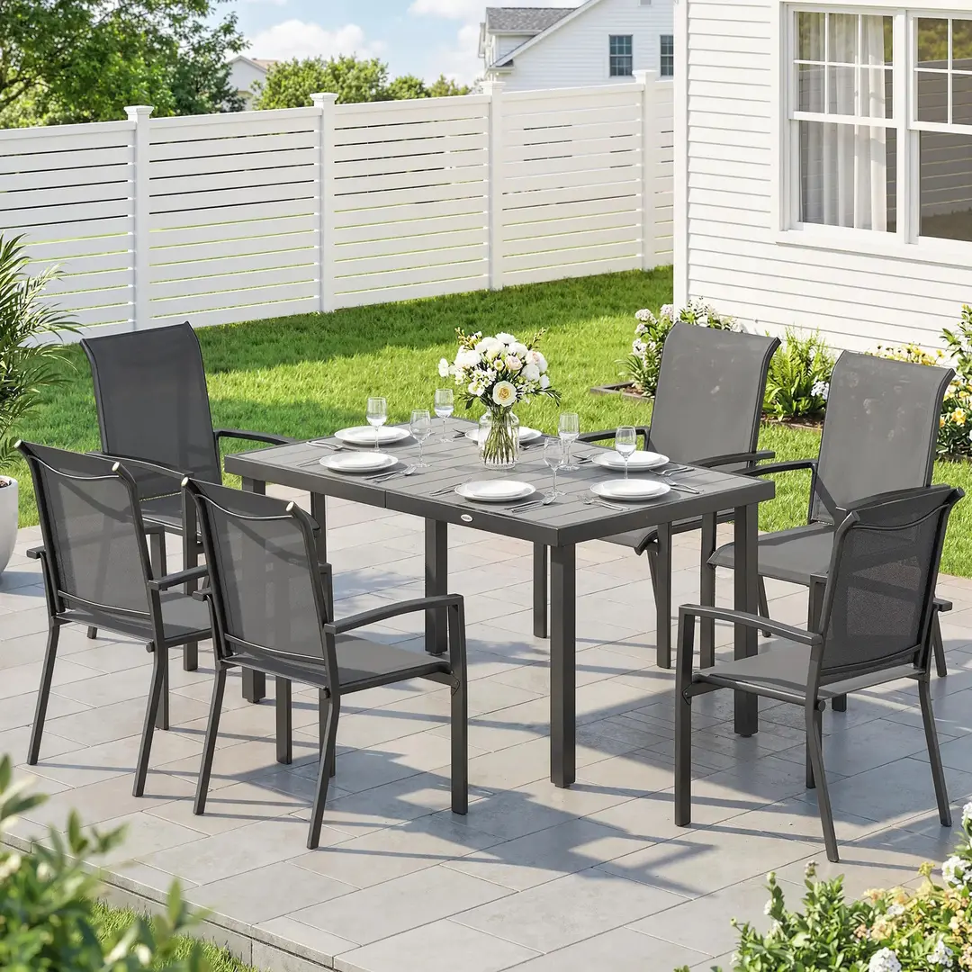 Комплект садовой мебели Outsunny 84K-004V00GY (Black/Grey)