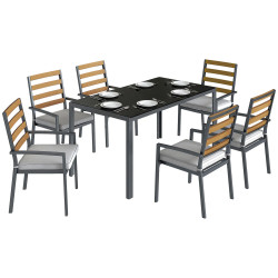 Комплект садовой мебели Outsunny 84K-083V01BK (Black/Grey) Thumb