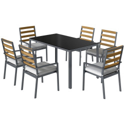 Комплект садовой мебели Outsunny 84K-083V01BK (Black/Grey) Thumb