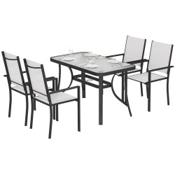 Комплект садовой мебели Outsunny 84K-108V00LG (Light Grey/Black) Thumb