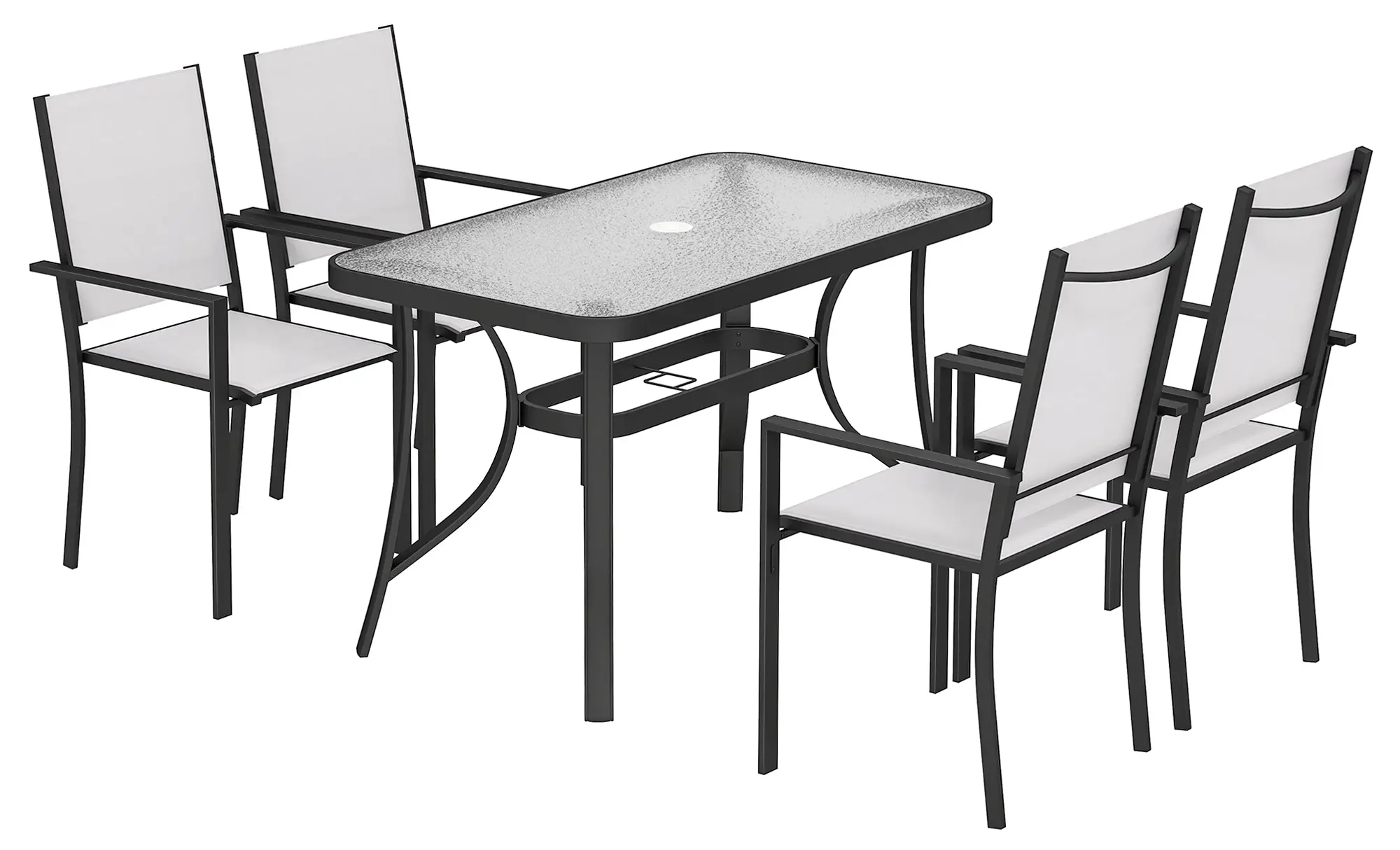Комплект садовой мебели Outsunny 84K-108V00LG (Light Grey/Black) - 3