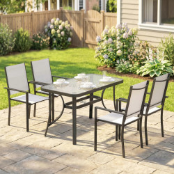 Комплект садовой мебели Outsunny 84K-108V00LG (Light Grey/Black)