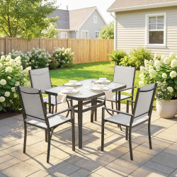 Комплект садовой мебели Outsunny 84K-108V00LG (Light Grey/Black) Thumb