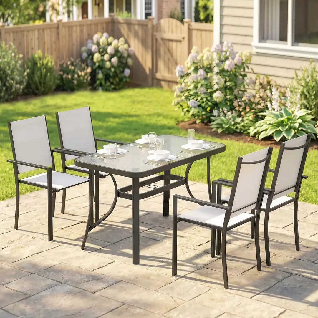 Комплект садовой мебели Outsunny 84K-108V00LG (Light Grey/Black)