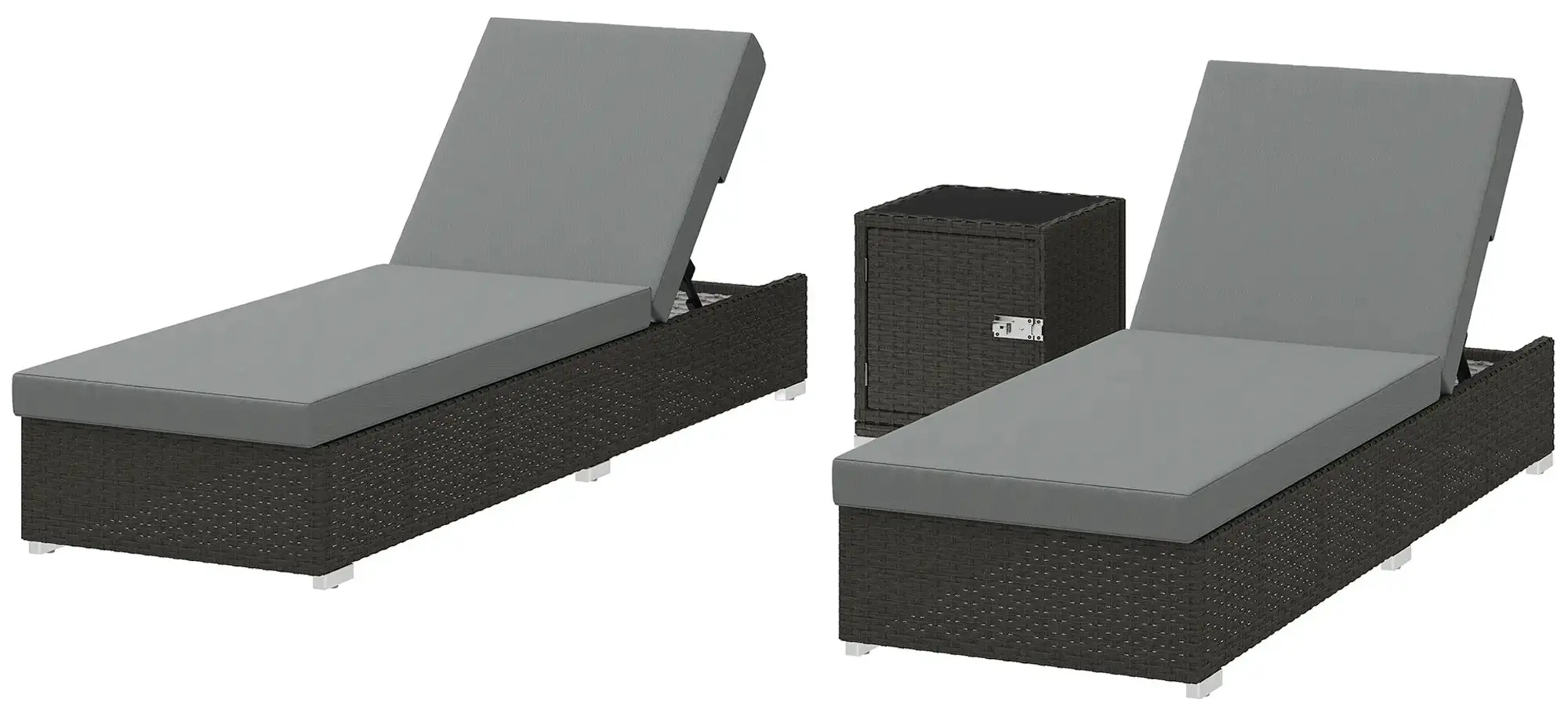 Комплект садовой мебели Outsunny 862-094V02CG (Dark Grey) - 2