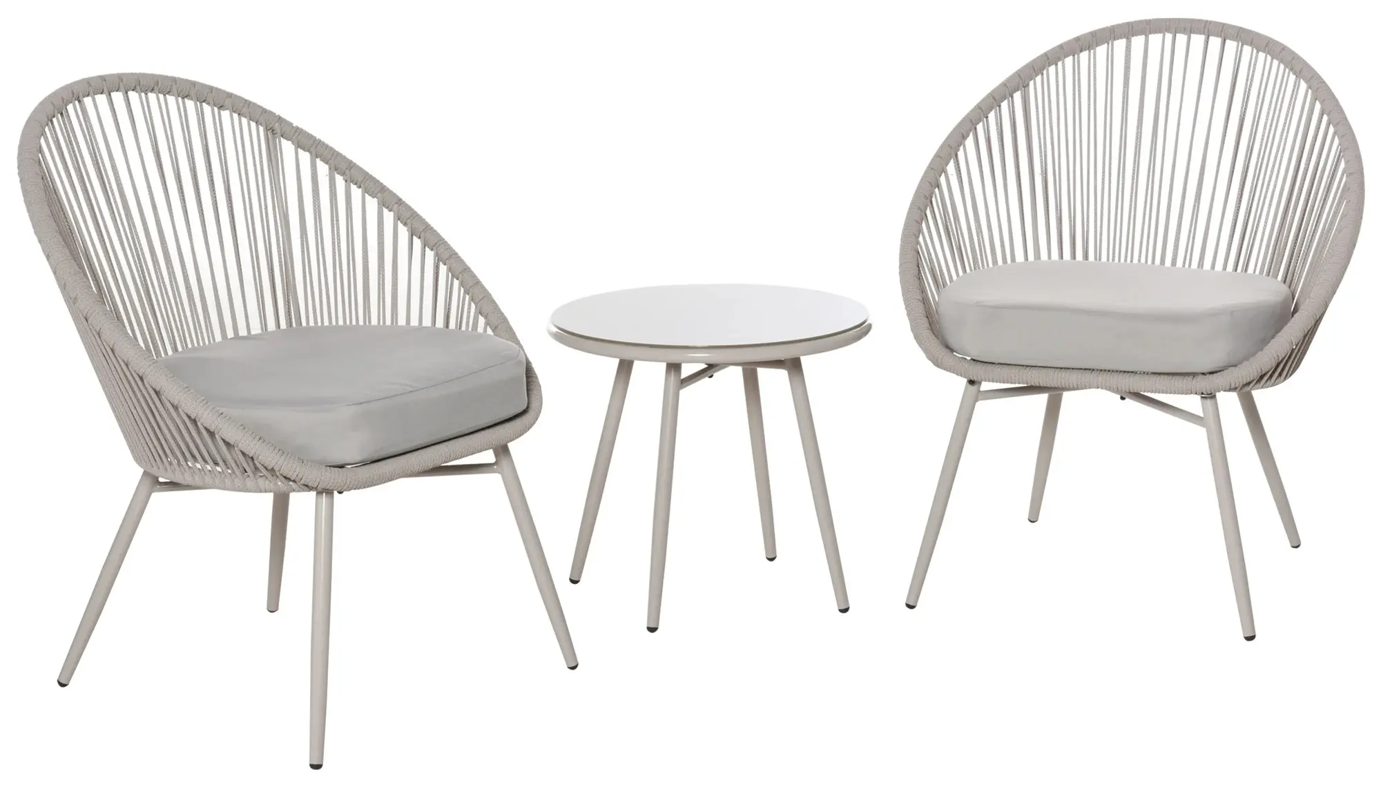 Комплект садовой мебели Outsunny 863-079 (Cream White) - 2
