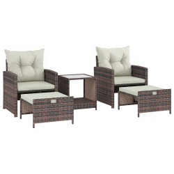 Set mobilier de gradina Outsunny 867-309V01CW (Brown/Cream White) Thumb