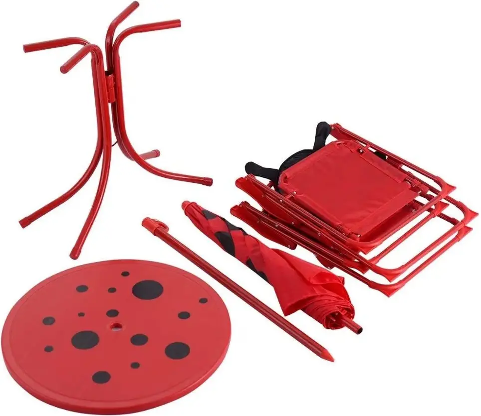 Set mobilier de gradina pentru copii Patio Ladybug (Red) - 5