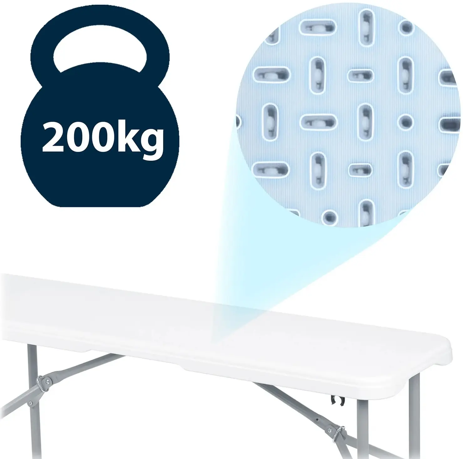 Set mobilier de gradina Plonos 440300 (White) - 12
