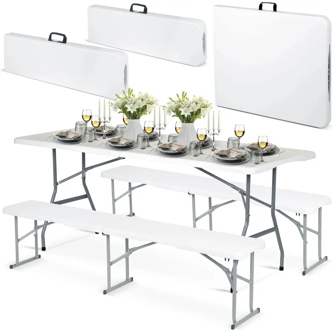 Set mobilier de gradina Plonos 440300 (White)