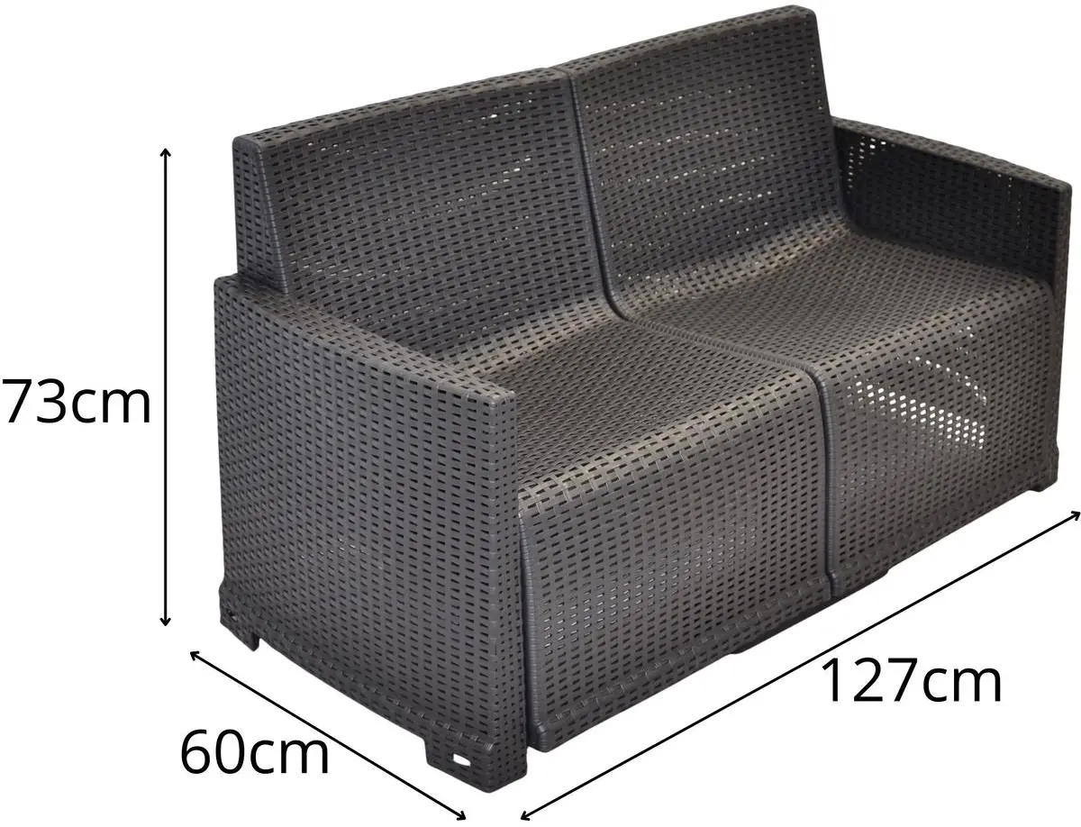 Set mobilier de gradina ProGarden 1032149 (Anthracite/Grey) - 5